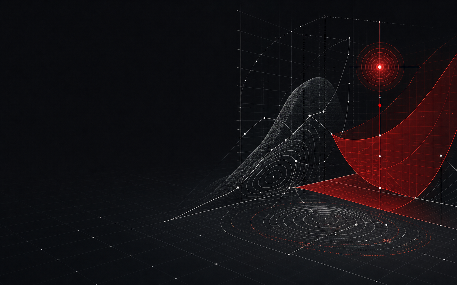 Abstract quantitative risk field with bounded red control region